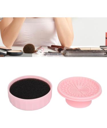 Makeup Brush Cleaning Box Convenient Cosmetic Brush Cleaner Salon Color Removal Sponge - Buy Online on SooperMarket.com