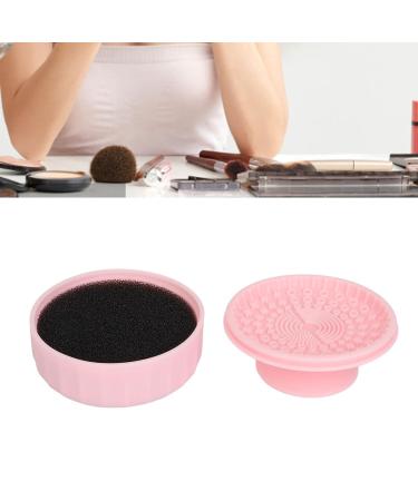 Makeup Brush Cleaning Tray with Suction Cup | Fast Color Removal Cosmetic Brush Cleaner - Buy Online on SooperMarket.com