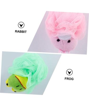 Angoily 6 Pcs Cartoon Bath Mesh Sponge Loofahs - Dead Skin Clean Pouf & Back Massager | International Shipping - Buy Online on SooperMarket.com