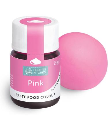 Squires Kitchen Pink Food Colouring Paste - 20g | Concentrated for Sugarpaste, Fondant, Buttercream & More - Buy Online on SooperMarket.com