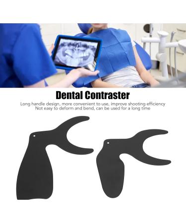 2 Pcs Dental Photo Contrast Oral Black Background Board High Temperature Resistant Intraoral Photo Contraster with Scale Professional Dental Tool - Buy Online on SooperMarket.com