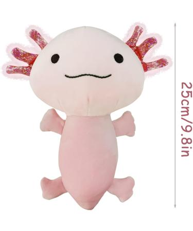 YILITI Axolotl Stuffed Animal Toy 9.8 Inch - Cute Plush Doll for Boys and Girls (Pink) - Soft Axolotl Plush Birthday Gift - Buy Online on SooperMarket.com