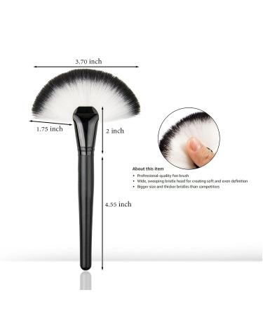 SKYPIA Professional Large Fan Makeup Brush - Blush, Bronzer, Highlighting Tool - Buy Online on SooperMarket.com