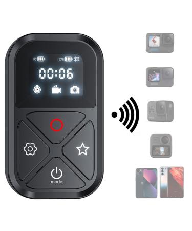 TELESIN Smart Wireless Remote Control for GoPro Hero 11 Hero 10 Hero 9 Hero 8 GoPro Max, Waterproof Dust Proof with LCD Indicator Magnet Charger Port Hand Strap for Go Pro 11 10 9 8 Accessories