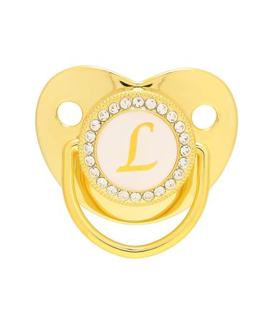 Golden Baby Bite Rings | 26 Letter Pacifier & Fruit Feed Dispenser | Safe Medical Materials - Buy Online on SooperMarket.com