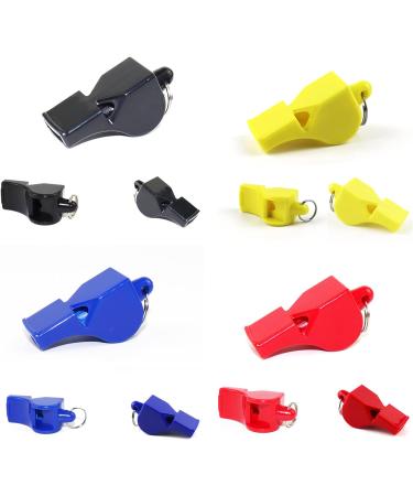 Yoezuo Pipe with Lanyard - 4 Colorful Plastic Whistles for Sports & PE | Football School Activities - Buy Online on SooperMarket.com