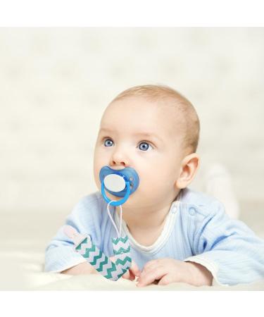 Teksome Schnullerleine | Fabric Pacifier Clips for Babies Toddlers & Kids | Soft Bite Ring | Secure Toy Clips - Buy Online on SooperMarket.com