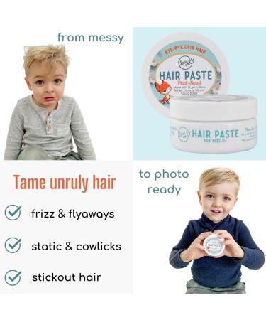 LANE & CO. Kids Hair Gel Set with Goat Hair Brush - Natural Organic Plant-Based Styling Paste for Baby and Toddler | Child-Safe Formula with Shea and Cocoa Butter, Coconut Oil - Buy Online on SooperMarket.com