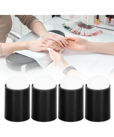 50 Pack Ink Pad Smudge Sponge Daubers Finger Sponge Plastic Sponge Round Head Blending Tool Special Tool for Manicure Grooming Manicure Tool Acrylic Nail Kits (Black) - Buy Online on SooperMarket.com