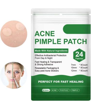 Acne Healing Patch Acne Absorbing Cover Invisible Skin Acne Treatment Stickers for Facial 24Patches acne treatment - Buy Online on SooperMarket.com