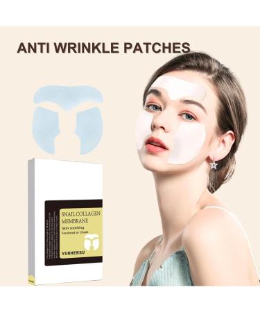 Forehead Wrinkle Patches Snail Collagen Mask Anti Wrinkle Patches For Fine Wrinkles Between Eyes & Face Snail Wrinkle Patches With Hydrolyzed Collagen Anti Wrinkle Collagen Film For Face 5Pairs - Buy Online on SooperMarket.com