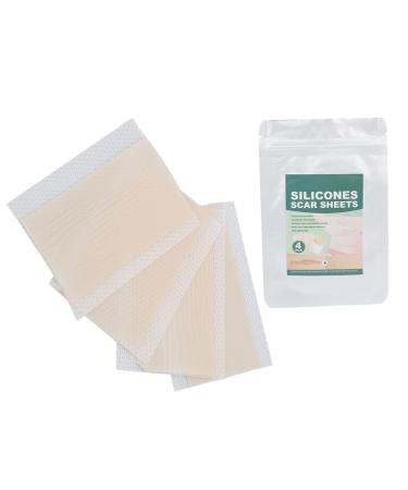 Silicone Scar Removal Sheets Professional Gel Scar Strips Scar Cover Up Tape Stretch Marks Patch Away Reusable Silicone Scar Strips Type for Keloid C-Section Surgery Burn Acne et