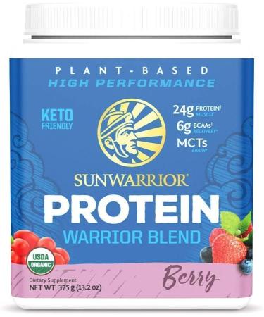Sunwarrior Warrior Blend Organic Plant-Based Protein - Berry Flavor, 13.2 oz (375 g) - Buy Online on SooperMarket.com