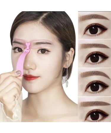 Eyebrows Grooming Stencil Kit Brow Stencils Eyebrow Makeup 4PCS/SET Shaping Templates Reusable Eyebrow Drawing Guide Card Brow Shaping Template DIY Makeup Tools - Buy Online on SooperMarket.com