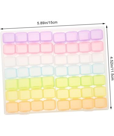 ABOOFAN 2 Sets Nail Art Storage Box Makeup Drawer Ornament Container Storage Containers Manicure Accessories Holding Dip Powder Organizer Diamond Box Abs Desktop - Buy Online on SooperMarket.com