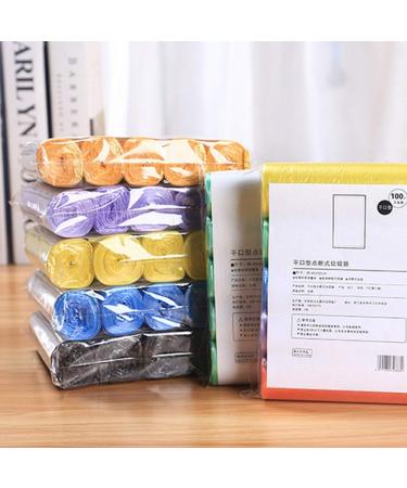 tbpersicwT 100Pcs 5 Rolls Point Break-Style Thicken Household Garbage Waste Trash Bags Garbage Bag - Green - Buy Online on SooperMarket.com