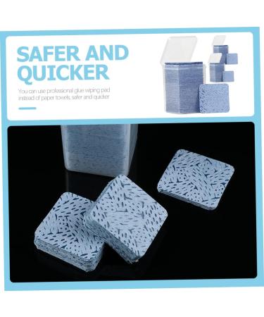 PLAFOPE 3 Box Glue Bottle Mouth Wipe Glue Bottle Wiping Pad Cotton Wipes Glue Remover Pad Lash Extension Glue Wipes Eyelash Glue Wiper Glue Residue Remover Glue Bottle Cleaning Wiper - Buy Online on SooperMarket.com