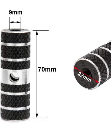 Amotor 2Pcs Black Aluminum Alloy BMX Lead Foot Pegs - Buy Online on SooperMarket.com
