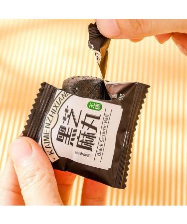 Sugar free black sesame balls ready to eat hand-made sesame pills healthy and nutritious sesame cakes 90g/bag sweet candy snack gift pack Chinese snacks nutritious breakfast (No sucrose 5 bags) No sucrose 5 bags - Buy Online on SooperMarket.com