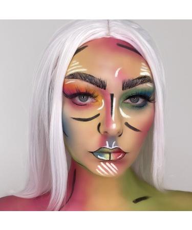 SK INFINITY Classic Fuchsia Pink Face and Body Paint 18ml - Professional Water Based Single Cake Makeup for Adults and Kids - Buy Online on SooperMarket.com