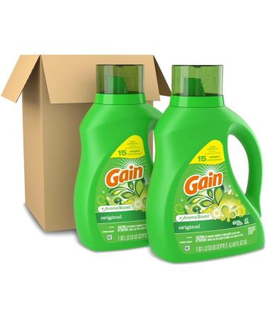 Gain Liquid Laundry Detergent Original Scent 65 fl oz - 90 Loads (2 Pack) | HE Compatible - Buy Online on SooperMarket.com