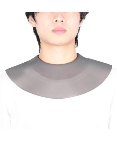 LIZEALUCKY Cutting Collar Silicone Waterproof Neck Wrap Guard for Haircut Professional Hairdressing Tool Hair Cutting Dyeing Pad Guide for Salon Stylist Home Use (Gray) - Buy Online on SooperMarket.com