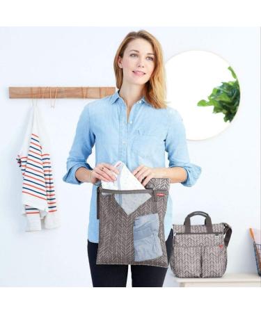 Skip Hop Grab and Go Wet/Dry Bag - Grey Feather | Waterproof Organizer Bag - Buy Online on SooperMarket.com