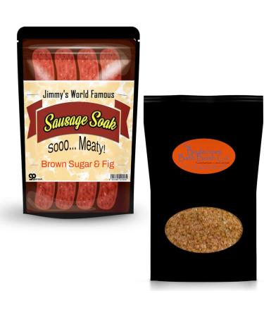 Jimmy's Sausage Soak Bath Salts - Premium Bath Soak for Men in Brown Sugar & Fig Fragrance - Funny Gift for Meat Lovers - Ideal for Dad, Boyfriend, Husband - Stocking Stuffers and Gift Baskets - Buy Online on SooperMarket.com