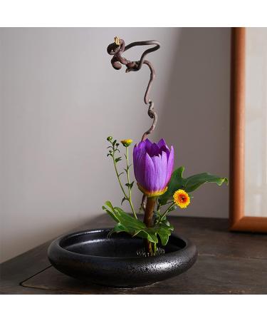 12PCS Round Flower Frog Japanese Floral Pin Arrangement Tools - Gold - Buy Online on SooperMarket.com