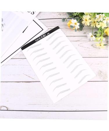 Mikinona 2 Pairs Disposable Makeup Tools 4d Hair-like Authentic Eyebrows Template Eyebrow Trimming The Lazy - Buy Online on SooperMarket.com