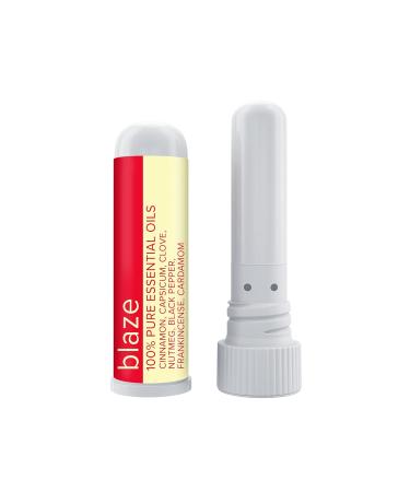 MOX Blaze Aromatherapy Nasal Inhaler - Calming & Relaxing Blend of Cinnamon, Nutmeg, Clove & Frankincense Essential Oils - 1 Pack - Buy Online on SooperMarket.com