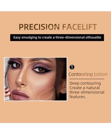 Long-Lasting Contouring Stick with Pillow Applicator - Liquid Contour Wand for Cheeks | Creamy Formula - 15g #01 - Buy Online on SooperMarket.com