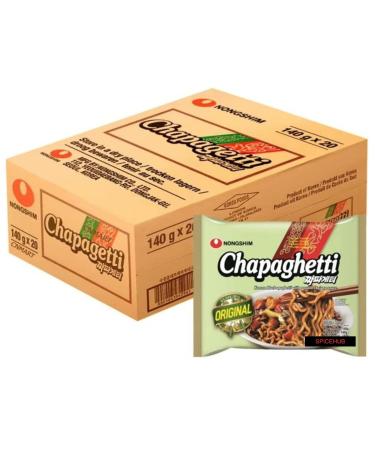 NongShim Instant Chajangmyun Noodles 140 g Pack of 20 BY SPICEHUB