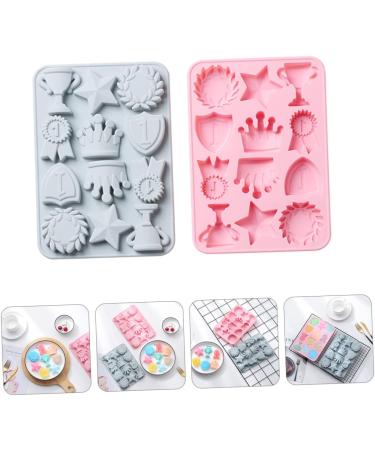 2pcs Silicone Mold Holiday Cake Dessert Mold Silicone Fondant Resin Moulds Silicone Soup Making Mold Holiday Baking Mold Silicone Mint Molds Jelly Mold Trophy Silica Gel Fudge - Buy Online on SooperMarket.com