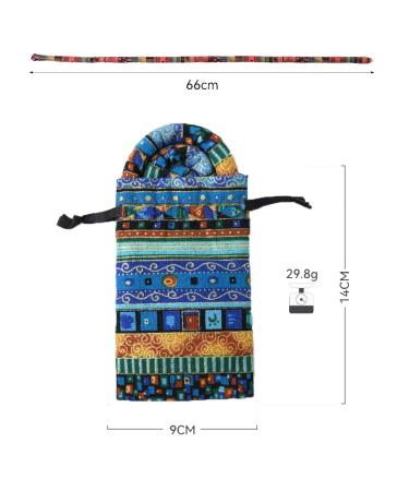 Spiral Lock Hair Tie Dreadlock Accessory | Bendable Hair Ties for Women and Men | 25 Inch Colorful Curly Hair Holder | Storage Bags Included (Blue) - Buy Online on SooperMarket.com