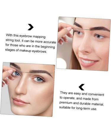 FOYTOKI 1box Black Eyebrow Measuring Tool Reliable Eyebrow Ruler Eyebrow Tattoos Ruler 6x4.5cm Black - Buy Online on SooperMarket.com