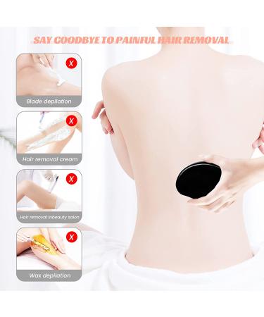 Crystal Hair Eraser - Reusable Painless Hair Removal Tool for Men and Women - Exfoliation Magic for Back, Arms, and Legs - Black - Buy Online on SooperMarket.com