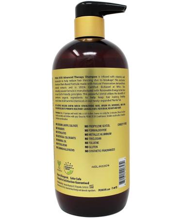 PURA D'OR Advanced Therapy System 24 Fl Oz Shampoo + Conditioner Set for Hair Thinning, Infused with Organic Argan Oil & Aloe Vera - Buy Online on SooperMarket.com