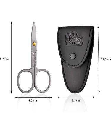 Otto Herder Nail Scissors - Rustproof 9cm Professional Foot & Fingernail Scissors with Micro Toothing & Adjustable Screw - Includes Case - Buy Online on SooperMarket.com