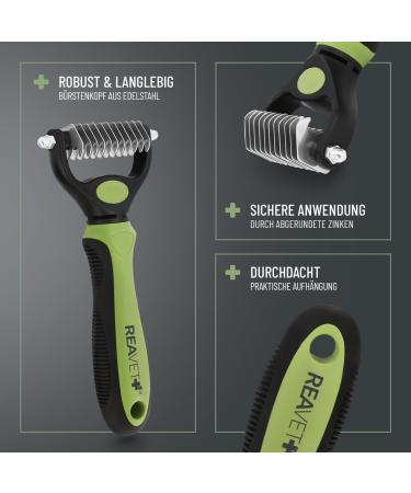 Reavet Dog & Cat Brush for Long Hair - Underwool Removal Massage Effect XS-S Size - Buy Online on SooperMarket.com