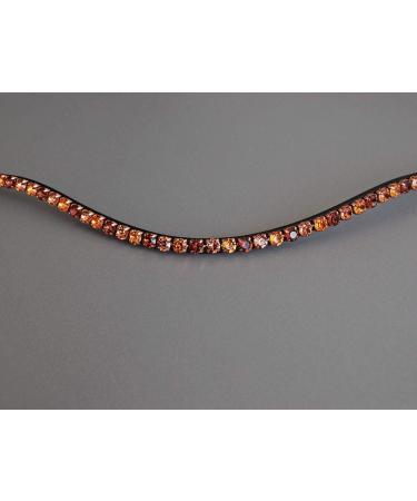 Designer Brown 'Wood' Herring Straps for Happiness Horses - Hand-Sewn with Glitter Stones for Ponies | Premium Black Leather - Buy Online on SooperMarket.com
