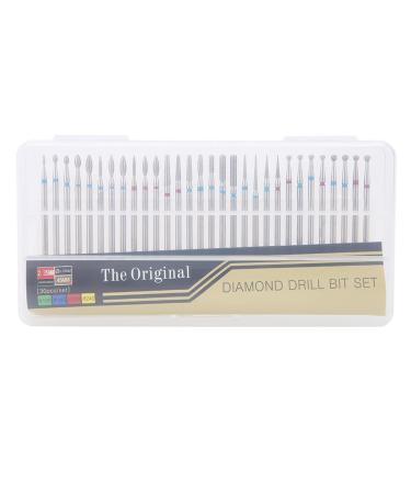 Diamond Cuticle Dead Skin Clean Grinding Burrs Set Drill Bits Dead Skin Nail Files Manicure Tool for Nail Salon Personal Manicure Grinding Polishing Peeling