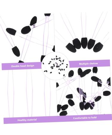 PLAFOPE 100pcs Eye Shadow Stick Eyeshadow Sticks Eyeshadow Applicator Pads Makeup Eyeshadow Emulsion Black 7.5x0.5cm Black - Buy Online on SooperMarket.com