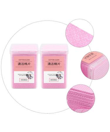 400pcs Glue Wipes - Eyelash & Nail Glue Remover Pads | Makeup Remover Tools | Pink Non-Woven Fabric Sheets - Buy Online on SooperMarket.com
