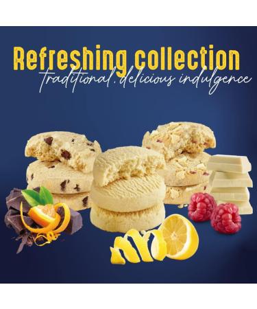 Stewart's Signature Refreshing Shortbread Gift Set - Lemon Curd, Chocolate Orange & Raspberry White Chocolate Biscuits (3x160g) - Scottish Luxury Treat - Buy Online on SooperMarket.com