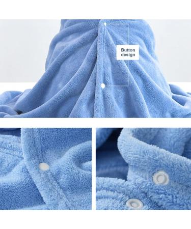 Hooded Baby Towel - Ultra Soft, Absorbent Beach/Bath Towel 70x140 cm (Blue) - Buy Online on SooperMarket.com