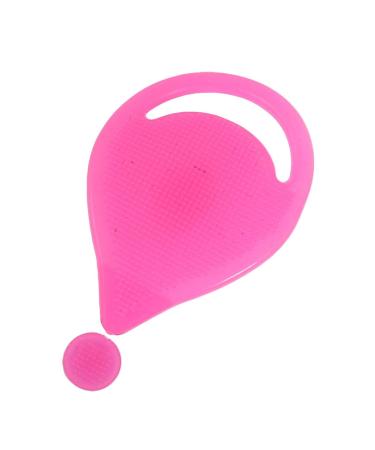 Ruilogod Fuchsia Silicone Face Blackhead Remover Facial Cleansing Pad for Ladies