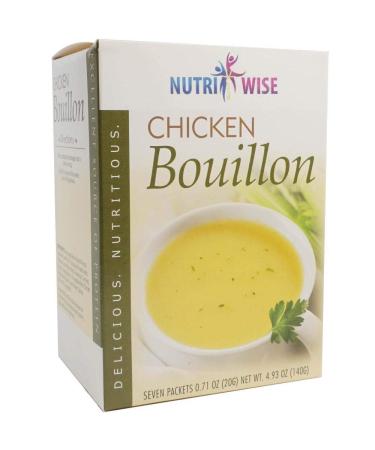 NutriWise  High Protein 15g Soup | 7/Box | Weight Loss, Diet, KETO Friendly, Hunger Control, Meal Replacement | Gluten Free, Low Calorie, Low Carb, Low Sugar (Chicken Bouillon)