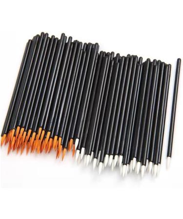 Geynutaly 100Piece Beauty Makeup Eyeliner Brushes Disposable Eyeliner Brush with Cap White - Buy Online on SooperMarket.com
