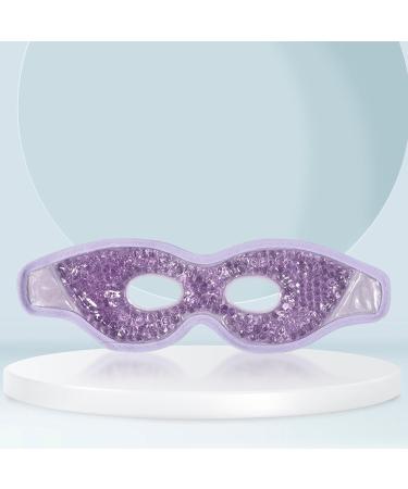 Fenteer Reusable Cold & Hot Eye Mask - Gel Pearl Cooling Eye Bag for Soothing Relief - Easy-to-Use Violet Design - Buy Online on SooperMarket.com